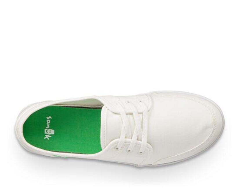 Sanuk Women's Pair O Dice Lace Shoes White 1110482 Size 8